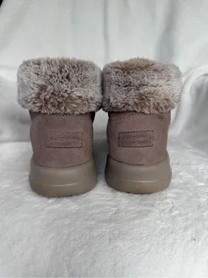 Skechers On-the-Go City 2 Winter Wishes Taupe Suede Ankle Boots 11 thumbnail 5