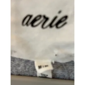 Aerie Womens Grey Green Striped Crewneck Sweater Relaxed Fit Pullover Size M thumbnail 4