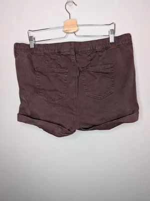 Torrid Womens Burgundy 3.5" weekend mid rise Drawstring Shorts Size 1X thumbnail 2
