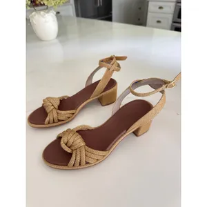 ROTHY'S The Knot Heeled Sandals in Golden Sun Size 5.5 thumbnail 3