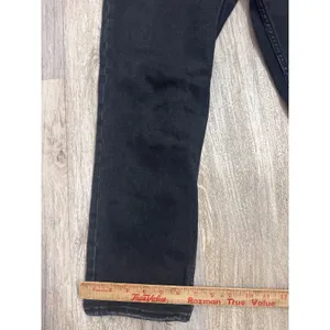 Abercrombie & Fitch Curve Love Ankle Straight Ultra High Rise Black Jeans 28 6R thumbnail 6