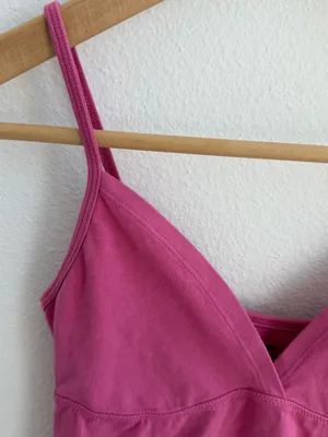 Brandy Melville Amara Tank Pink V-Neck Cami Top thumbnail 2