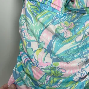 Lilly Pulitzer Size 6 Printed One Piece Swim Suit Bandeau Strapless Multicolor thumbnail 3