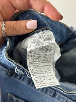 IHYXUO Distressed Wide Leg Cropped Jeans Size XXL NWT thumbnail 7