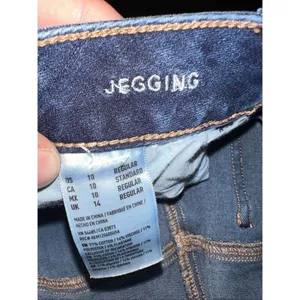 American Eagle distressed 360 super stretch 10 jeggings thumbnail 2