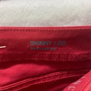 INC‎ Stretch Red Denim Skinny Leg Jean thumbnail 5