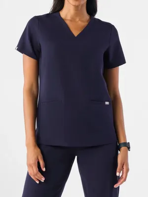 Figs Casma Scrub Top Navy Blue Size Small thumbnail 1