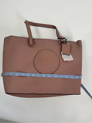 GUESS Blush Rose Saffiano Tote Bag thumbnail 7