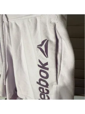 Reebok shorts cotton cord tie waist activewear athleisure gym pilates running L thumbnail 3