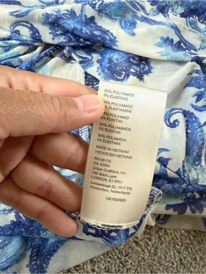 Free People Women’s Up For Anything Western Shirt Smocked Mesh Floral Blue S thumbnail 10