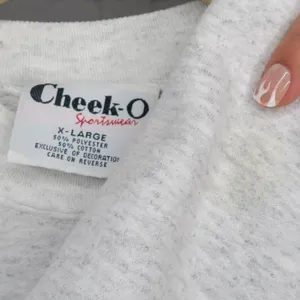 Vintage 90s Cheek-O Reindeer Embroidered Christmas Sweatshirt thumbnail 5