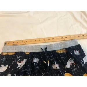 Cuddl Duds Blue Sleeping Dogs Stars Moon Print Pajama Set Size L Cozy Soft thumbnail 9