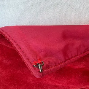 VTG 80s Suede Leather Jacket M Red Open Front Pleated Shoulder Bold Chic Casual thumbnail 9
