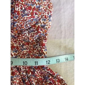 American Rag Floral Adj Straps Mini Sundress Size M Halter Crochet Molded Cups thumbnail 8