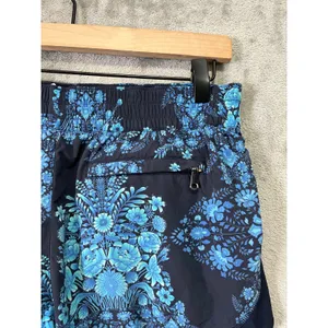 Seafolly‎ Blue Floral Swim Shorts Boardshorts Elastic Waist Resort Beach Small thumbnail 6
