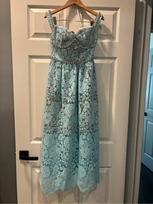 Self Portrait corded lace off shoulder dress NWT thumbnail 2