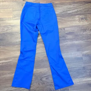 Jaanuu Royal Blue Flare Leg Scrub Pants J95043-RYLC-XS Snap Hem New thumbnail 7