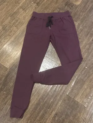 Zyia Active‎ Unwind Joggers Womens Small Plum Ankle Gym Lounge Stretch EUC thumbnail 1