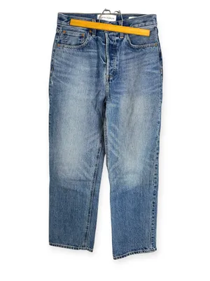 Aritzia Denim Forum Joni High Rise Loose Wide Leg Jeans Size 25 Medium Wash 26L thumbnail 6
