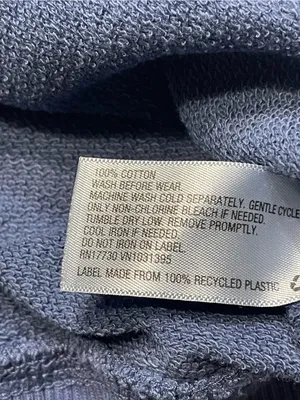Universal Threads Women Navy Blue Pullover Distressed Sweatshirt Crew Neck Sz S thumbnail 5