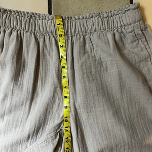 Old Navy High Rise Wide Leg Pants Sz M Beige Comfort Waist Office Casual Summer thumbnail 8