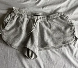 light grey brandy waffle knit shorts thumbnail 1