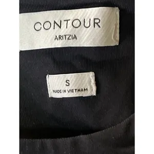 Aritzia Contour Women's Black Short Sleeve Round T Shirt Tee Bodysuit Top Size S thumbnail 4