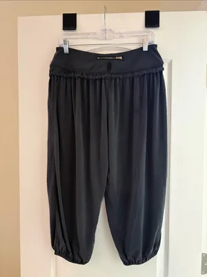 Free People Downtown Sandwashed Pants Jogger Washed Black Small thumbnail 6