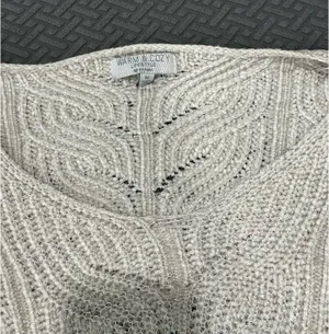Warm & Cozy Lifestyle cream knit sweater thumbnail 2