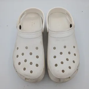 Crocs Classic Platform Clog White Platform Sandals‎ Womens 10 Chunky 206302-100 thumbnail 4