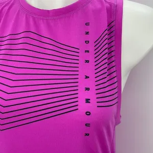 Under Armour sleeveless magenta tank size small thumbnail 3
