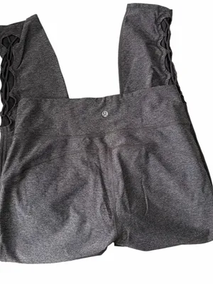 lululemon athletica Charcoal Gray High-Rise 3/4 Leggings size 12 thumbnail 1