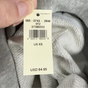 Aerie Hoodie Sweatshirt Oversized Cinch Side Ruched Pullover Grey Cropped XS NEW thumbnail 12