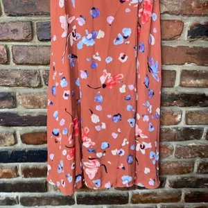 Hutch Burnt Orange Floral Declan Sleeveless Midi Dress Women's Size 8 thumbnail 5