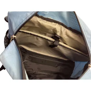 L.L. Bean Blue & Black Messenger Backpack With Multiple Compartments & Adjustabl thumbnail 3
