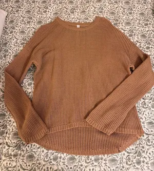 lululemon athletica Scoopneck Waffle Knit Sweater - Camel thumbnail 1
