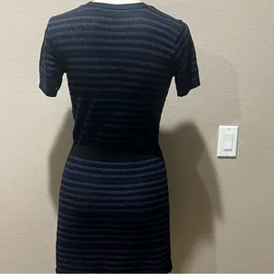 Zara knit striped jersey dress thumbnail 8