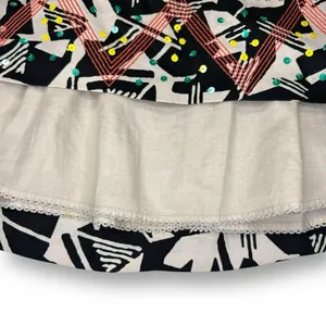 Anthropologie | Odille Abstract‎ Sequin Skirt | A-Line | 6 | Embroidered Lined thumbnail 4