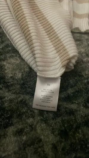 Striped sweater White Size XS thumbnail 3