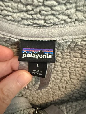 Patagonia Los Gatos Fleece 1/4 zip Pullover Salt Gray size Large thumbnail 2