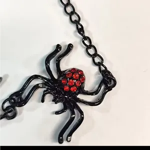 Black and Red Bear Pendant Necklace thumbnail 5