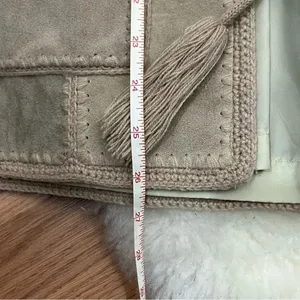 Vintage 70’s Duo Wear Leather Cow Hide Hooded Jacket Tan L thumbnail 7