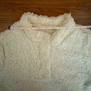 White Sherpa Fleece Pullover (S) thumbnail 7