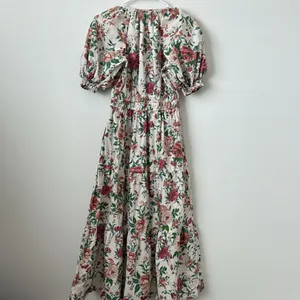 ANTHROPOLOGIE The Somerset Puff Sleeve Edition Floral Rose Printed Dress Size: S thumbnail 9