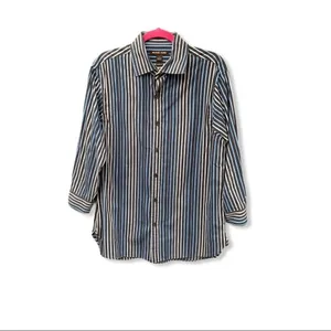 Michael Kors Classic Fit Striped Shirt thumbnail 9