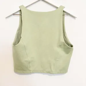 Aritzia Sunday Best Jagger Top‎ Size Large Green Corset Ponte Cropped Clean Girl thumbnail 8