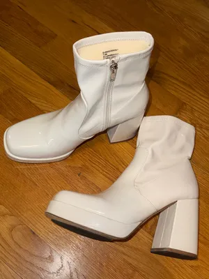 Steve Madden Patent Platform Ankle Boots thumbnail 2
