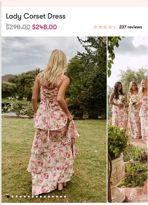 Lady Corset Show Me Your Mumu Dress Garden thumbnail 7