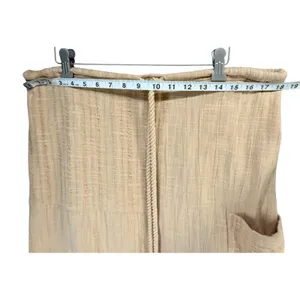 Free People In The Spotlight Midi Skirt Women M Tan Textured Boho Coastal Beachy thumbnail 5
