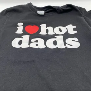 Delta I LOVE HOT DADS funny TEE T SHIRT Small SM Skate heart thumbnail 4